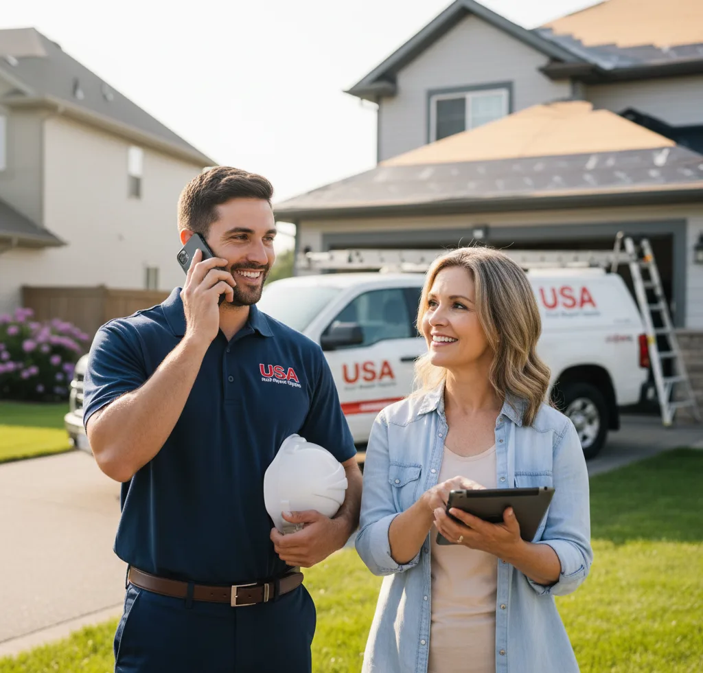 USA Roof Repair Experts customer support in Strong
